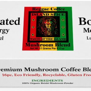 Reggae Coffee Mushroom Blend (K-Cups)